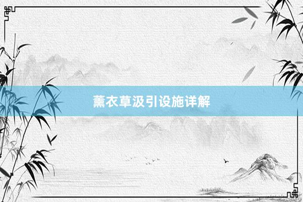 薰衣草汲引设施详解